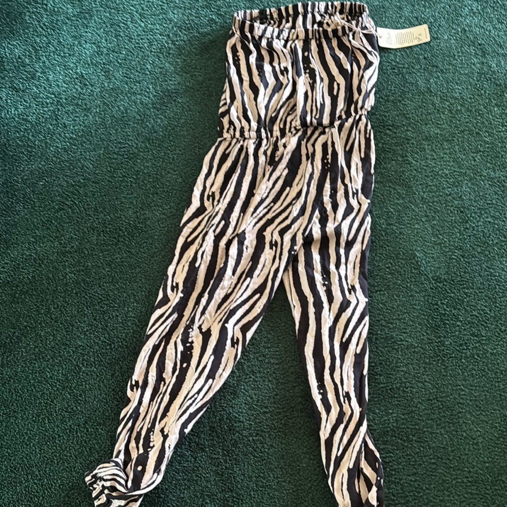 Zebra Print Jumpsuit